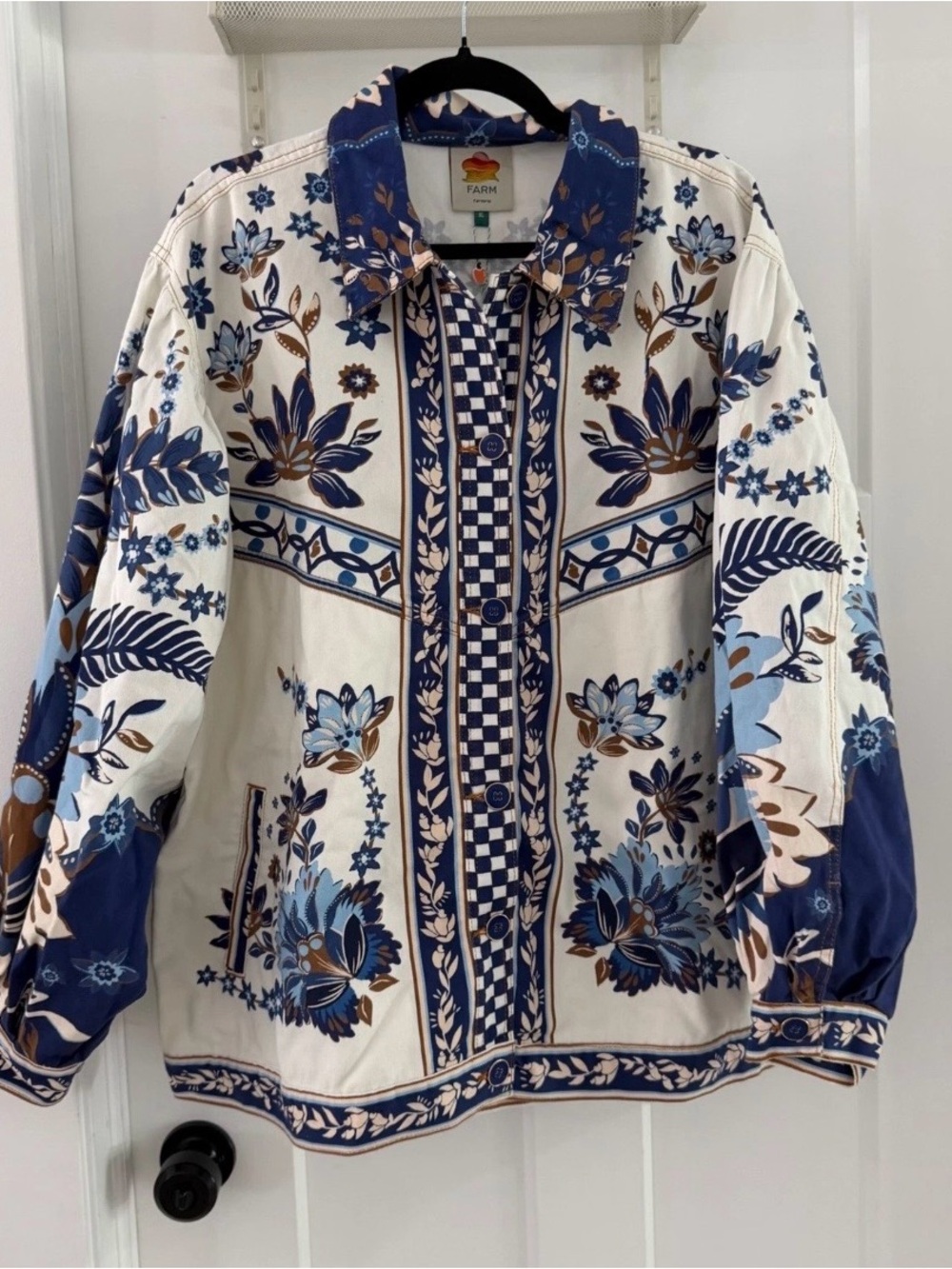 Farm Rio Ana Tapestry Tropical Jacket - Picture 5 of 5